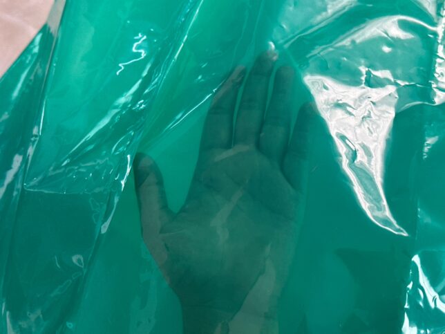 ถุงมุ้งพลาสติกกันสนิมสีเขียว