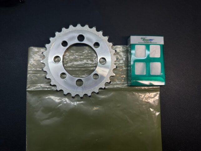ถุงพลาสติกกันสนิมบรรจุ sprocket+VCI Diffuser 200